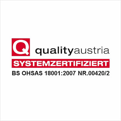 Bild des OHSAS Zertifikates